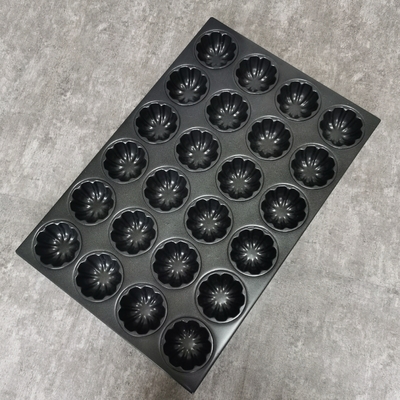 24 Kavite Kek Pişirme Tepsisi 1.0mm Alüminyum Cupcake Tepsisi Yapışmaz
