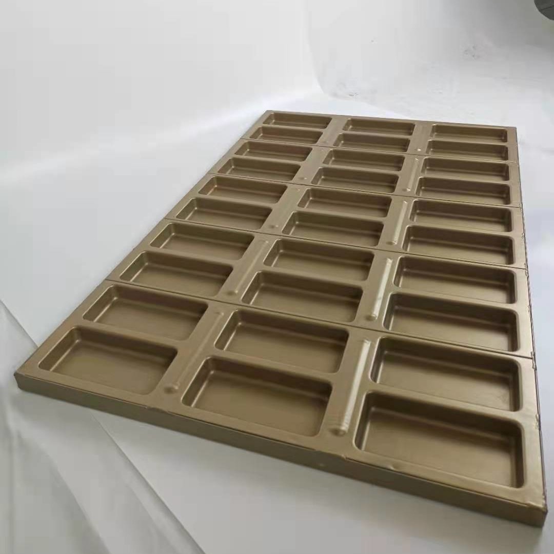 PTFE 0.8mm 920x600x33.5mm Endüstriyel Fırın Tavası Altın Kurabiye Tabağı