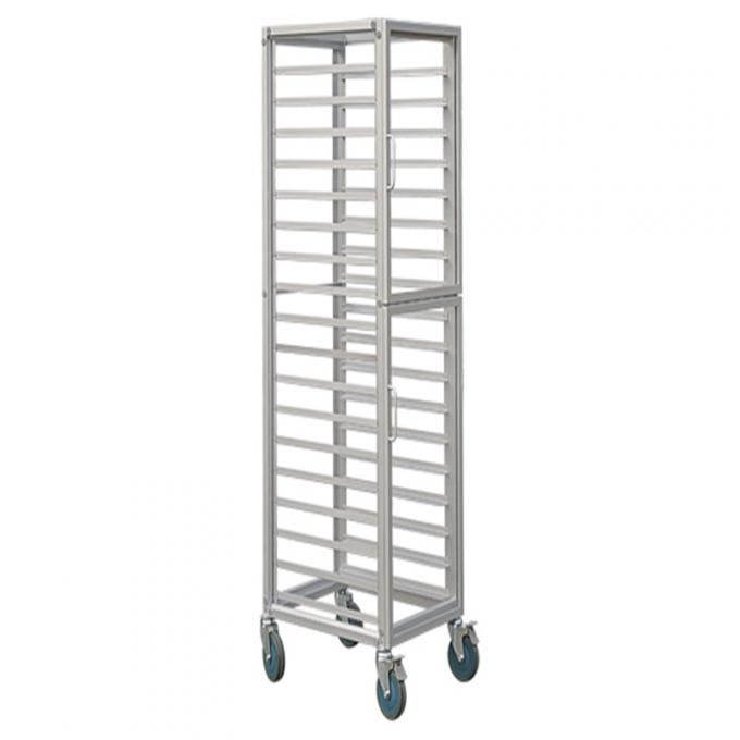 Adjustable Transport Bakery Bread Cooler Trolley Tray Rack Trolley