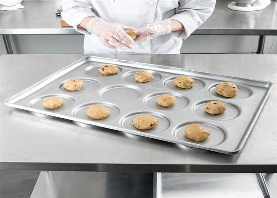 RK Bakeware China Foodservice NSF Custom Toptan Pişirme Ticari Hamburger Bun Tepsisi / Muffin Top / Kurabiye Taşı