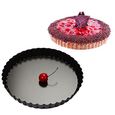 Rk Bakeware Çin-Sert Ceket Alüminyum Fluted Pie Pan Tart Pan