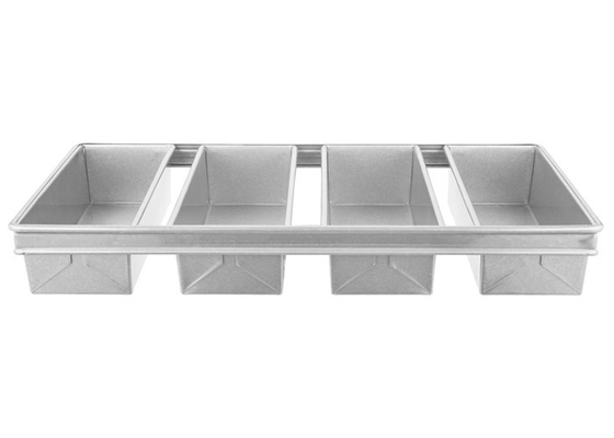 RK Bakeware China-Chicago Metallik 4 Kemer Camlı Alüminize Pullman ekmek tavlası Ekmek ekmek tavlası 13 &quot;x 4&quot; x 4 &quot;