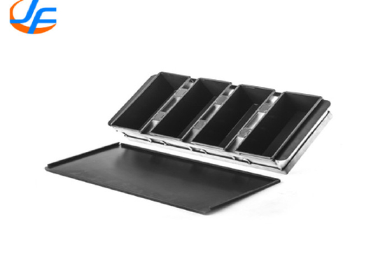 RK Bakeware China Foodservice NSF Ticari Telefon Nonstick Pullman Ekmek Kalıp 4 Kemer Pullman Pan