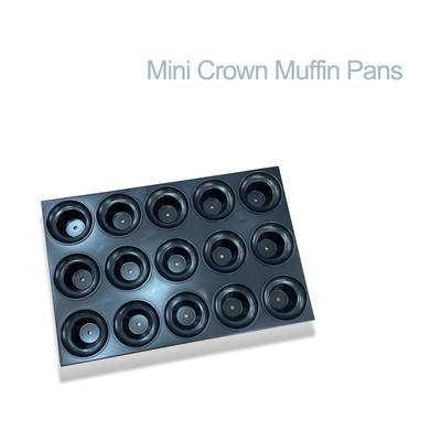 RK Bakeware China Foodservice NSF Özel Ticari Nonstick Glaze Mini Crown Muffin Tepsisi