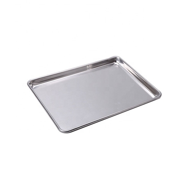 Ticari 10'*6'*1'' 0.8mm dikdörtgen ekmek pişirme tepsisi burger veya hamburger veya sosisli çörek pişirme tava alüminyum ekmek tava