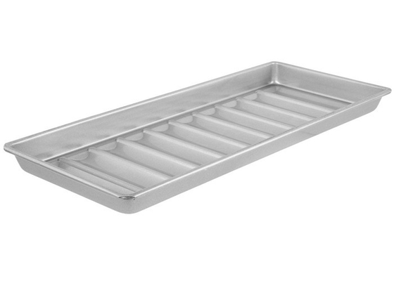 RK Bakeware China Foodservice NSF 22100 Custom England Glazed Aluminized Steel Hot Dog Bun Pan