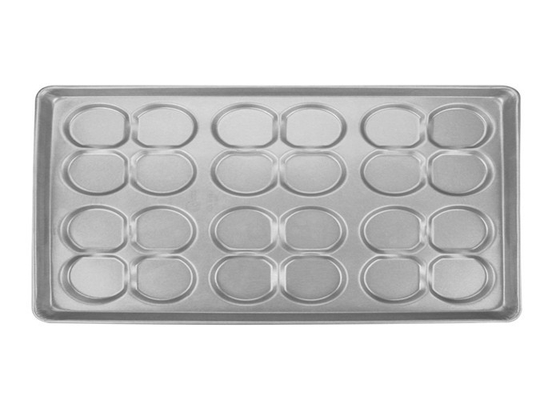 RK Bakeware China Foodservice NSF 24 Kalıp Alüminyumlu Çelik Klüp Hamburger Bun Tepsisi Muffin Top / Cookie Pan