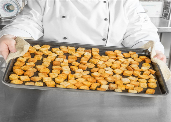 RK Bakeware China Foodservice NSF 18 ölçümlü alüminyum çörek levhası tavaya 18'x13' 1/2 boyutlu pizza fırın tepsisi