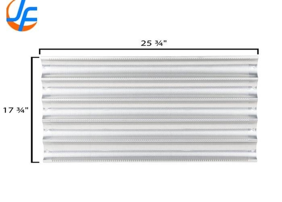 RK Bakeware China Foodservice NSF 16 Gague Alüminyum Ekmek Tencereleri Uni Lock Alüminyumlu Çelik Baguette / Fransız Ekmek Tenceresi