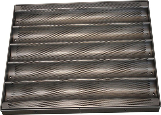 RK Bakeware China Glazed Aluminium Baguette Fırın / Hot Dog Pan / Muffin Tepsileri