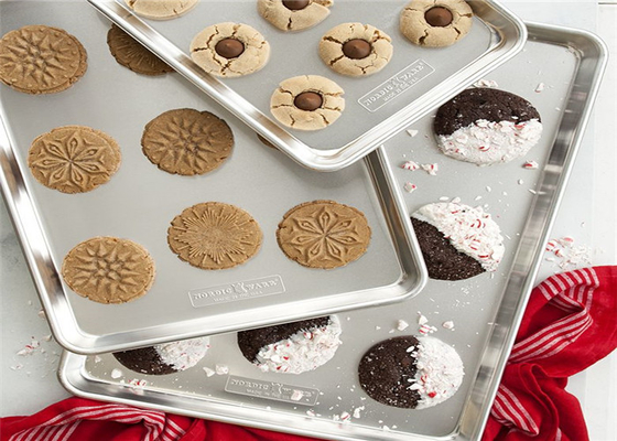 RK Bakeware China Camlı 18X26 Inç Tam Boyutlu Alüminyum Kavurma Pişirme Tepsisi