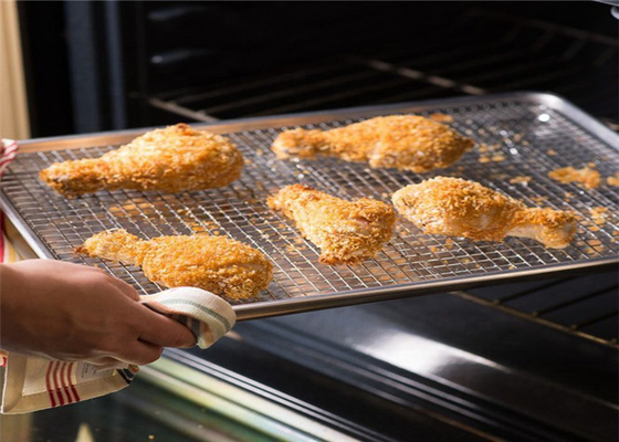 RK Bakeware Çin Camlı Yarım Boyutlu Alüminyum Yaprak Pan Ekmek Pişirme Tepsisi
