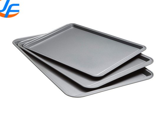 RK Bakeware China Foodservice Yapışkan Alüminyum Pişirme Tepsisi / Profesyonel Pişirme Tepsileri Kurabiye Yaprak Tavası