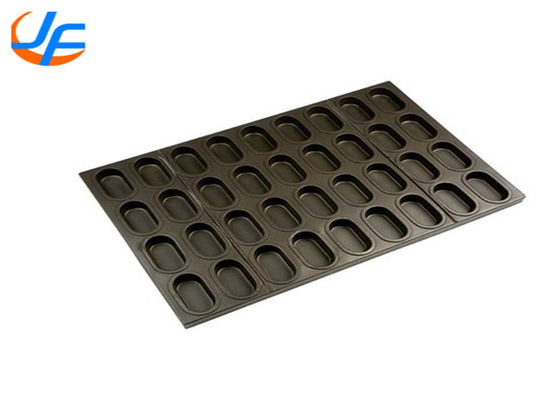 RK Bakeware China Foodservice Alüminyumlu Oval Muffin Pişirme Tavası Kare Muffin Pişirme Tepsisi