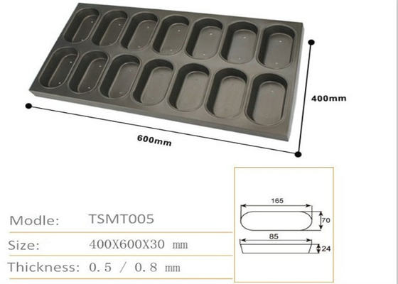 RK Bakeware China Foodservice Alüminyumlu Oval Muffin Pişirme Tavası Kare Muffin Pişirme Tepsisi