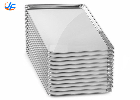 RK Bakeware China 400x600mm Alüminyum Pişirme Tepsisi, Alüminyum Ekmek Kurabiye Yaprak Pan Pişirme Tepsisi