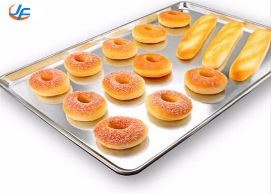 RK Bakeware China 400x600mm Alüminyum Pişirme Tepsisi, Alüminyum Ekmek Kurabiye Yaprak Pan Pişirme Tepsisi