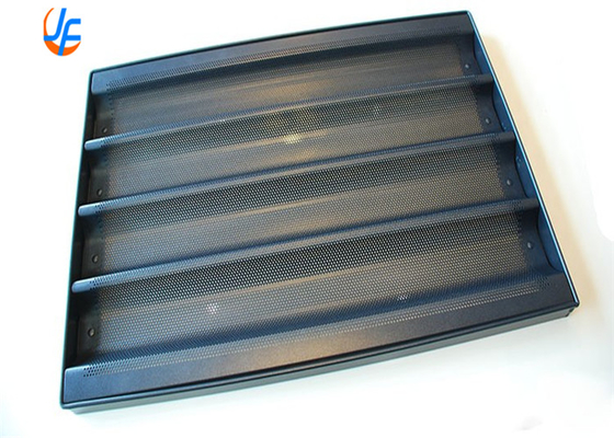RK Bakeware China Foodservice 5 Satır Alüminyum Yapışkansız Perforasyonlu Baguette Tepsisi