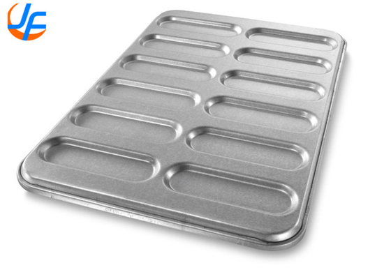 RK Bakeware China Foodservice 22100 Camlı New England Alüminyumlu Çelik Hot Dog Bun Pan Tepsisi