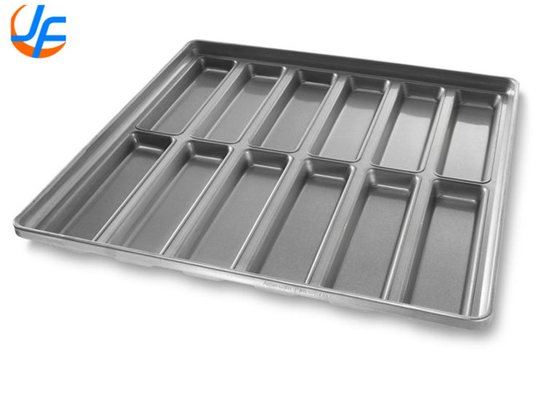 RK Bakeware China Foodservice 22100 Camlı New England Alüminyumlu Çelik Hot Dog Bun Pan Tepsisi