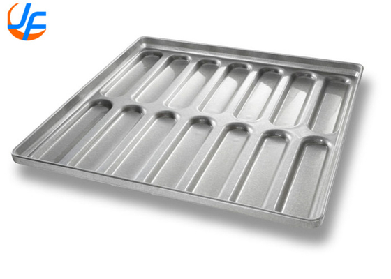RK Bakeware China Foodservice 22100 Camlı New England Alüminyumlu Çelik Hot Dog Bun Pan Tepsisi