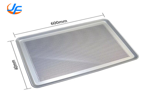 RK Bakeware China-601828 Tam Boyut 16 Ölçüm 18 &quot;x 26&quot; Kafes Alüminyum Perforated Bun / Sheet Pan