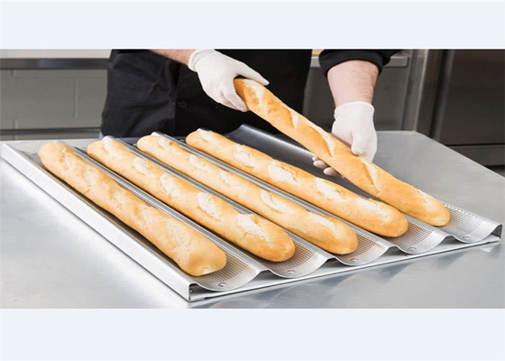 RK Bakeware China Foodservice NSF Avustralya Mackies 5 Flüt Nonstick Glazed Alüminyum Baguette Pişirme Tepsisi