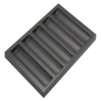 RK Bakeware China Foodservice NSF Alüminyum Baguette Pişirme Tepsisi Yapıştırıcı olmayan Fransız Ekmek Taşı
