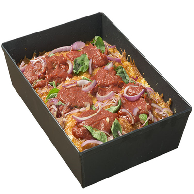 RK Bakeware China Foodservice Hard Coat Alüminyum Detroit Pizza Tencereleri