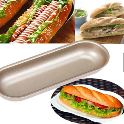 RK Bakeware China Foodservice NSF 600X400 ve Tam Boyutlu Nonstick Hot Dog Bun Tepsisi