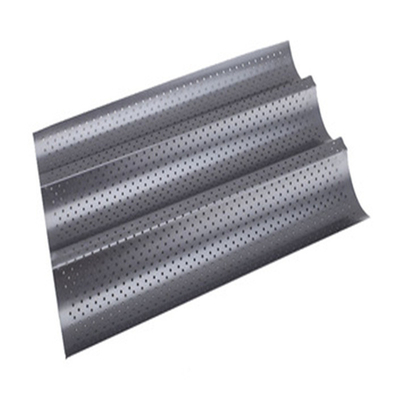 RK Bakeware China Foodservice NSF Alüminyum Yapışkansız Perforasyonlu Baguette Pan