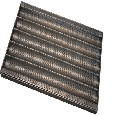 RK Bakeware China Foodservice NSF Perforated Aluminum Nonstick Fransız Baguette Pan / Baguette Tabakası