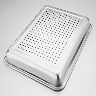 RK Bakeware Çin Foodservice NSF Tam Boy 600X400 Delikli Alüminyum Düz Düz Sac Çörek Tavaları/Ekmek Pişirme Tavaları