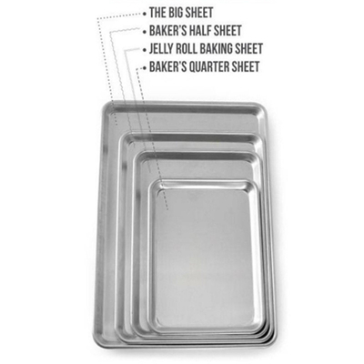 RK Bakeware China Foodservice NSF 18X26 Inch 600X400 Alüminyum Ekmek Yaprakları Pişirme Tavası