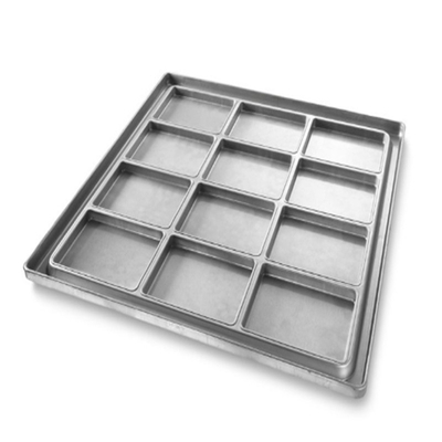 RK Bakeware China Foodservice NSF Glaze Nonstick Dikdörtgen Alüminyum Pizza Pişirme Tenceresi