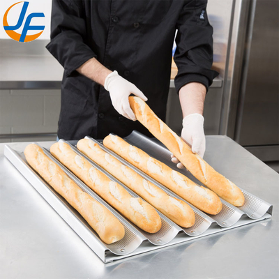 RK Bakeware China Foodservice NSF 10 yuva Glaze Alüminyum Baguette Pişirme Tepsisi