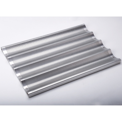 Rk Bakeware China Alüminyum 5 Loaf Baguette Tabak / Fransız Ekmek Taşı