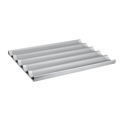 Rk Bakeware China Alüminyum 5 Loaf Baguette Tabak / Fransız Ekmek Taşı