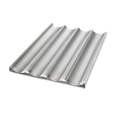 Rk Bakeware China Alüminyum 5 Loaf Baguette Tabak / Fransız Ekmek Taşı