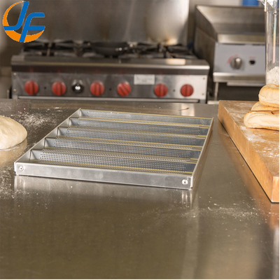 Rk Bakeware China-49053 5 Loaf Nonstick 600*400 Alüminyum Uni-Lock Baguette Tepsisi / Fransız Ekmek Taşı