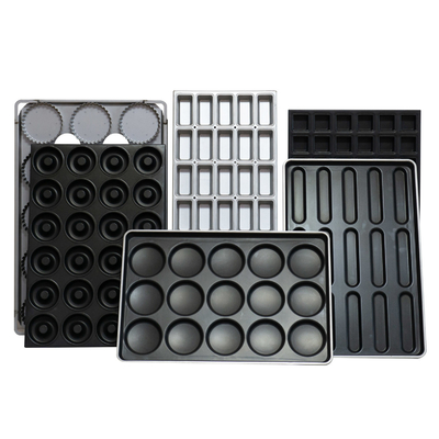 Rk Bakeware China-1200*800 Alüminyum Baguette Baking Tray Mecatherm Baguette Line için yapıştırıcı olmayan
