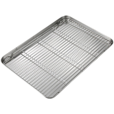 RK Bakeware China Foodservice NSF SUS304 Paslanmaz çelik ayaklı tel ızgara