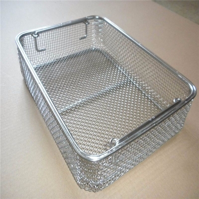 RK Bakeware China Foodservice Paslanmaz Çelik Havadan Kızartıcı Basket Grill Basket Havadan Kızartıcı Tepsi Tel Rack