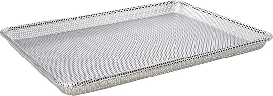0.4mm Gümüş Alüminyum Pizza Tepsisi Fırın Temizlenmesi Güvenli ve Kolay