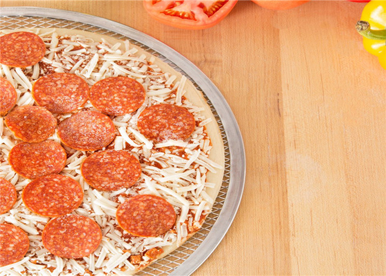 RK Bakeware China Foodservice NSF Paslanmaz Çelik Grill Pan Pizza Ekranı /Alüminyum Mesh Pizza Tepsileri