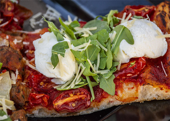 RK Bakeware China Foodservice NSF 5x7 inç Roma tarzı pizza tavaları ve Al Taglio pizza tavaları