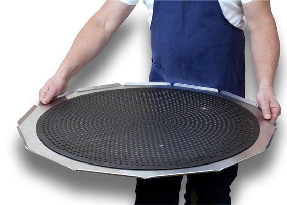 RK Bakeware China-Pizza Hut Hard Anodized Perforated Alüminyum Pizza Disk Pan