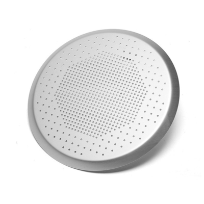 RK Bakeware Çin-Sert Anod Perforated Thin Crust Pizza Pan for Pizza Hut (Pizza kulübesine yönelik sert anod perforasyonlu ince kabuklu pizza tavaları)