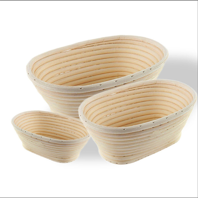 RK Bakeware China Foodservice NSF Yuvarlak El Yapımı Doğal Rattan Proofing Basket