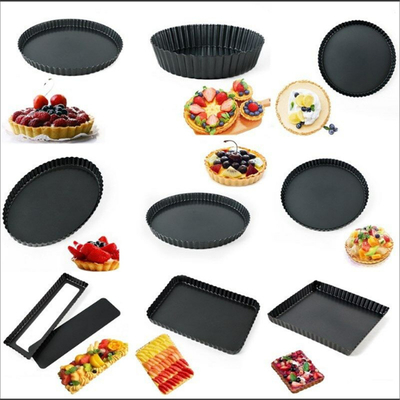 Rk Bakeware Çin-Sert Paltoslu Fluted Yuvarlak Alüminyum Pizza Form Pan